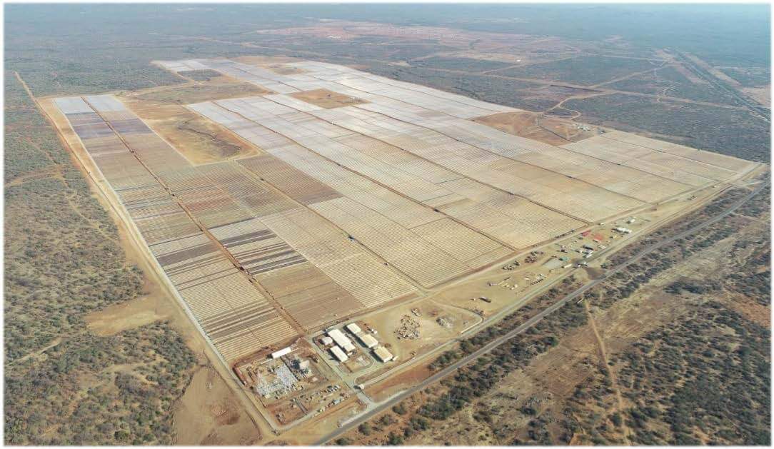 Solar panels at the Biopio site in Benguela